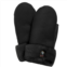 PARAJUMPERS unisex shearling mittens in black