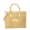 Persaman New York roison raffia & leather tote