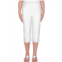 Alfred Dunner petites womens slim modern fit capri pants