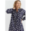 Chinti & Parker UK navy cotton ditsy daisy shirt dress