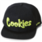 Cookies mens original mint twill snapback cap in black/yellow