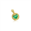 The Lovery malachite lace heart charm