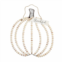 Mudpie wood bead pumpkin hanger in natural