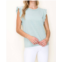 STACCATO round neck ruffled cap sleeve in sage