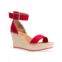 Sun + Stone sammi womens covered wedge ankle strap espadrilles