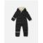 Deux par Deux one-piece compressible snowsuit black for baby