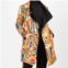 Berek reversible abstract animal mix car coat in multi