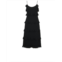 LUCY PARIS valentina midi dress in black