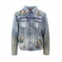 Who Decides War indigo acid sphere denim jacket