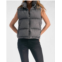 ELAN jemma puffer vest in washed black