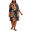 Connected Apparel plus womens printed midi fit & flare dress