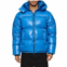 Purple Brand nylon down puffer jacket in blue