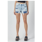 HIDDEN kenzie bandana print distressed shorts in light wash