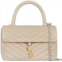 Rebecca Minkoff womens edie quilted leather top-handle satchel stone
