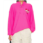 BOYS LIE thermal henley sweatshirt in neon pink