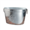 Homezia oval silver ribbed fleur de lis beverage tub