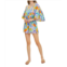 Heyson kimono sleeve romper in blue