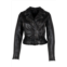 MAURITIUS maryn leather jacket in black