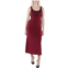 R&M Richards petites womens knit sequined midi dress