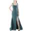 Cynthia & Sahar womens satin mermaid evening dress