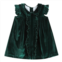 Lil Cactus baby fiona dress in forest green