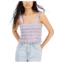 French Connection womens square neck cropped cami