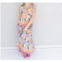 THML mixed print maxi dress in multi color