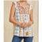 Savanna Jane aztec flutter sleeve tank in multi