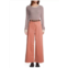 MaxMara weekend medina mid rise wide leg jean in antique rose