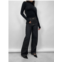 Emory Park fleece lined thermal wide leg jeans in dark blue
