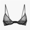 Ajour joli plunge bra in black