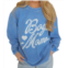 CHARLIE SOUTHERN boy mom sweatshirt in blue