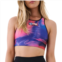 P.E. NATION rewind sports bra in overlay print