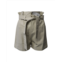 The Frankie Shop frankie shop alex paperbag shorts in cream polyurethane