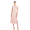 Kay Unger angelina lace tea length dress in pink