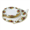 Royal Albert old country roses tea cake plate & server 6 piece set