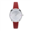 Furla womens metropolis silver dial calfskin leather watch