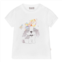 Il Gufo white puppy graphic t-shirt