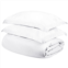 Superior solid 400-thread count egyptian cotton duvet cover and pillow sham set