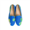 HOUSE OF ZALO sea grapes slipper in peacock