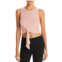 Comune laporte womens knot-front cropped tank top