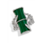 Savvy Cie Jewels sterling jade bamboo ring