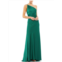 Ieena for Mac Duggal womens one shoulder maxi evening dress