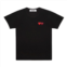 Comme Des Garcon black double mini hearts t-shirt