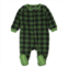 Leveret christmas kids footed fleece pajamas plaid