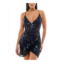 Speechless juniors womens sequined short mini dress