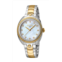 Ferre Milano ladies white mop dial ss / gp watch