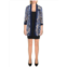 R&M Richards womens mesh printed duster blazer