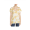 Elan womens cut-out tie-dye t-shirt