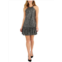 Taylor petites womens sequined halter cocktail and party dress